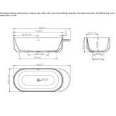 Freestanding oval bathtub Kulmain