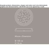 Okrągły brodzik ceramiczny Revetal