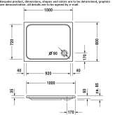 Rectangular acrylic shower tray Telica