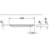 Rectangular acrylic shower tray Telica