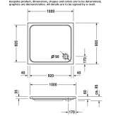 Rectangular acrylic shower tray Telica