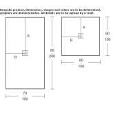 Silexpol® rectangular shower tray Wiluna