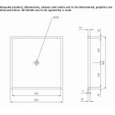 Square shower tray flush with the surface Fiorano