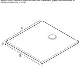 Square shower tray Nasielsk