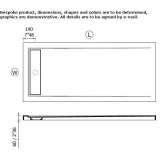 Solid Surface rectangular shower tray Badem