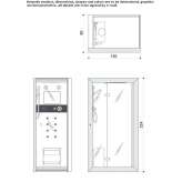 Multifunctional steam shower cabin Restrepo