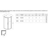 Semicircular shower cabin with sliding doors Chavanoz