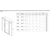 Corner shower cabin with hinged doors and a shower tray Chavanoz