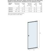 Revolving door for a niche shower cabin Bramsche