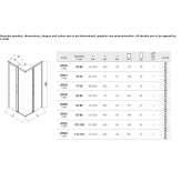 Corner shower cabin with sliding doors Chavanoz