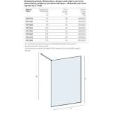 Rectangular custom crystal walk-in shower Bramsche