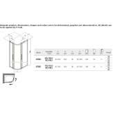 Rectangular shower cabin with sliding doors Chavanoz