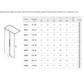 Rectangular shower cabin with sliding doors Chavanoz