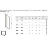 Niche shower cabin with folding doors Chavanoz