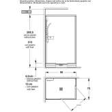 Corner rectangular shower cabin with sliding doors Lapanow