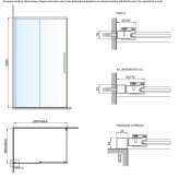 Crystal shower cabin with sliding doors Hove