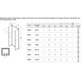 Niche shower cabin with revolving door Chavanoz