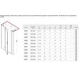 Rectangular shower cabin with hinged doors Chavanoz