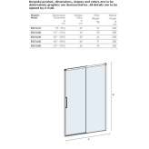 Crystal shower cabin with sliding doors Animas