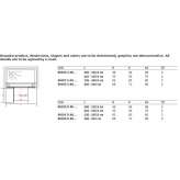 Revolving door with two fixed elements for the recess Etne