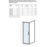 Corner crystal shower cabin with hinged doors Delice