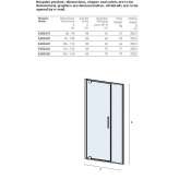 Niche crystal shower cabin with hinged doors Delice