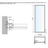 Glass doors for niche cabins with a steam shower Amorgos