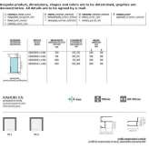 Niche shower cabin with revolving door Rousset