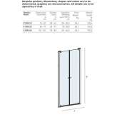 Niche crystal shower cabin with hinged doors Kolc