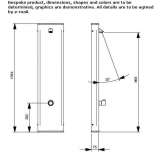 Stainless steel wall-mounted shower panel with self-closing tap Causeni