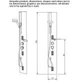 Corner multifunctional steel shower panel Szarow