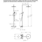 Thermostatic wall shower panel with hand shower Jojutla