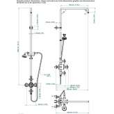 Thermostatic, 2-function shower with a shower column Zaliztsi