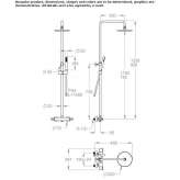 Thermostatic ABS shower panel with hand shower Matzen