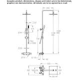 Shower panel with wall thermostat and hand shower Matzen