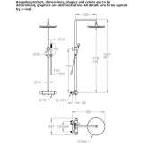 Shower panel with wall thermostat and hand shower Matzen