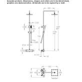 Shower panel with wall thermostat and hand shower Matzen