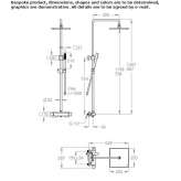 Thermostatic shower panel with hand shower Matzen