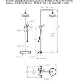 Thermostatic shower panel with hand shower Bowes