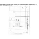 Shower panel standing on the floor Oronz