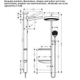 Wall-mounted shower panel made of chrome-plated brass Stancea