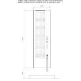 Multifunctional thermostatic shower panel Laramate