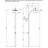 Wall-mounted shower panel with shower head Tornala