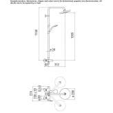 Wall-mounted shower panel with shower head Skole