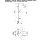 Shower panel with wall thermostat and shower head Escada