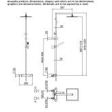 Wall-mounted thermostatic shower panel with a switch Potton