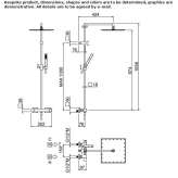 Wall-mounted thermostatic shower panel with a switch Apango