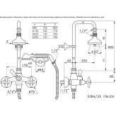 Wall-mounted shower panel with shower head Elsdorf