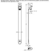 Wall-mounted steel shower panel with a photocell Carvajal