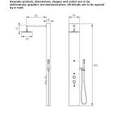 Shower panel with shower head Iracoubo